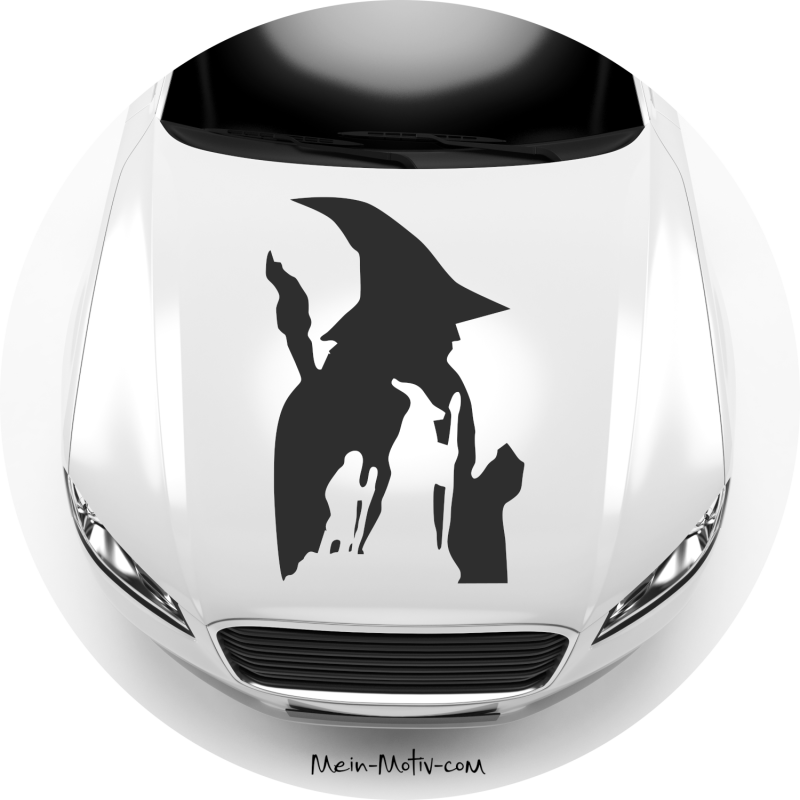 Preview: Aufkleber 46231 Herr der Ringe Gandalf mit Frodo Silhouette